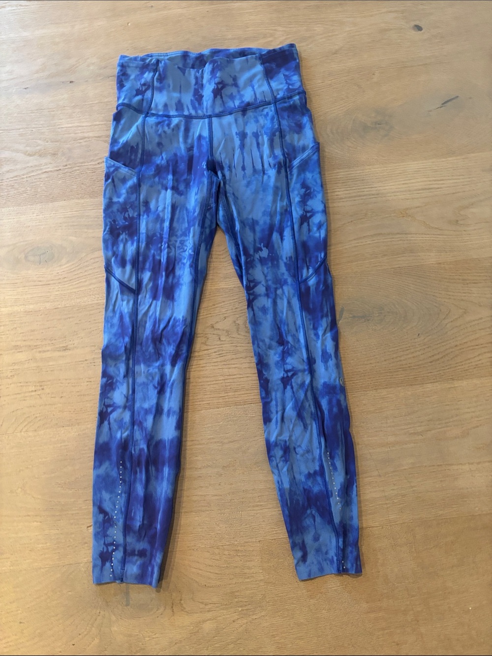 lululemon athletica Blue Tie-Dye Leggings